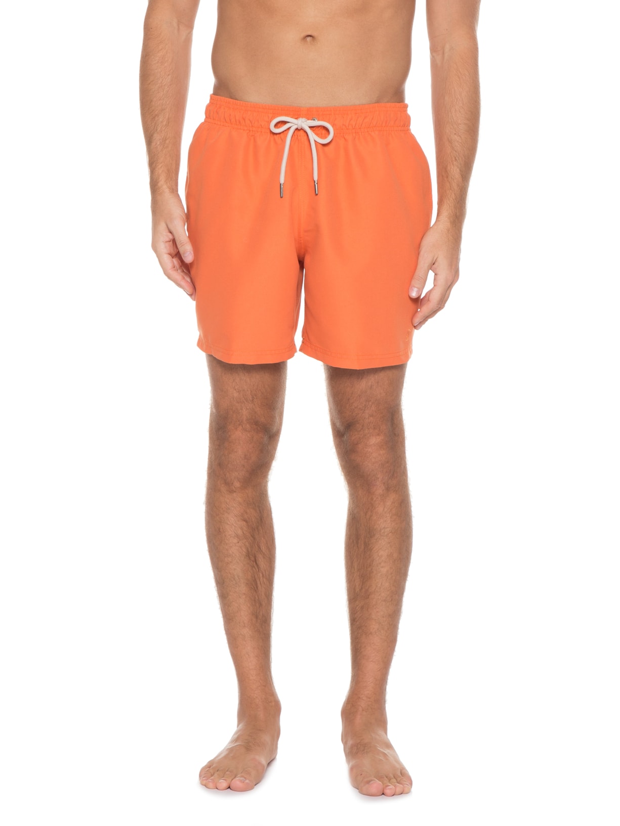 Short Masculino R Liso Laranja Shortsco