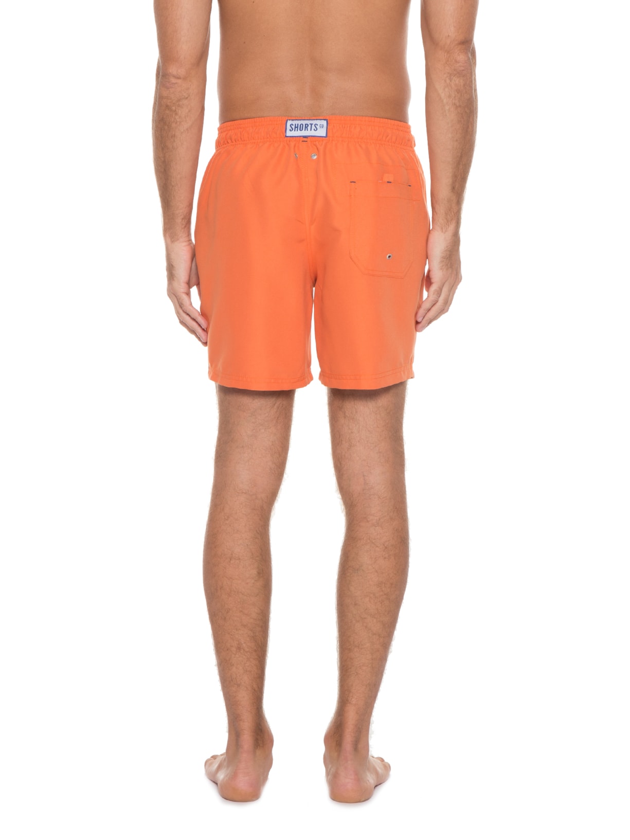 Short Masculino R Liso Laranja Shortsco