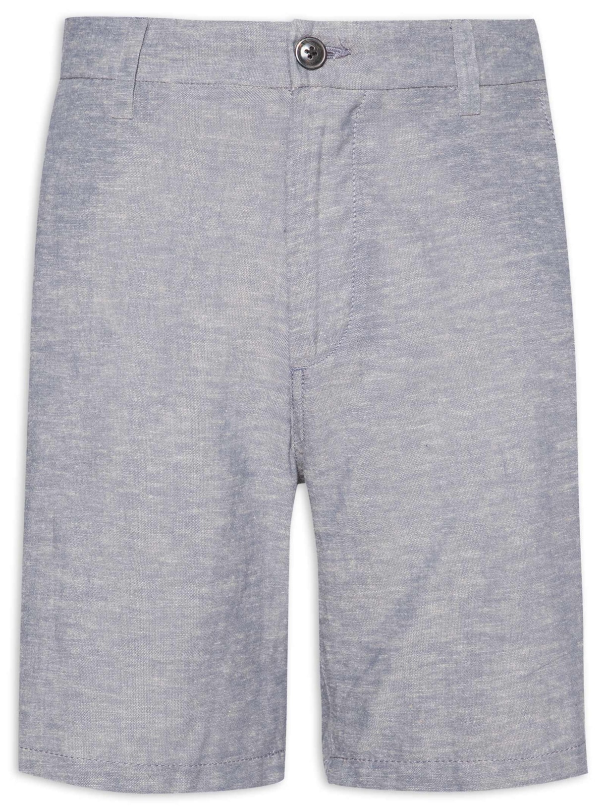 Short Masculino Regular Fit Blend De Linho Cinza Jack & Jones