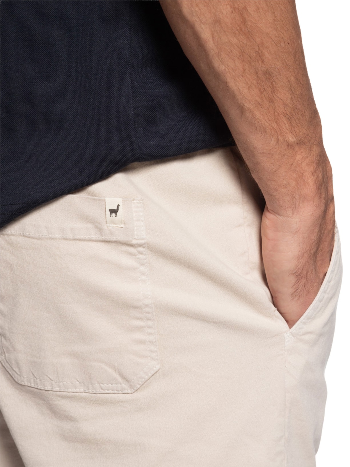 Short Masculino Relax Sarja Bege Zapalla