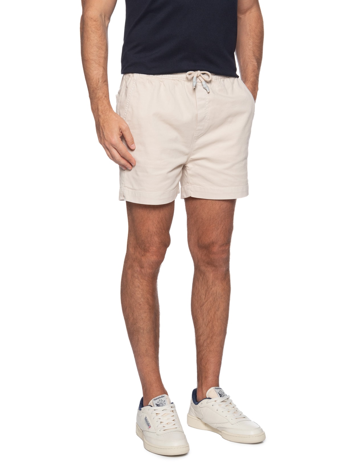 Short Masculino Relax Sarja Bege Zapalla