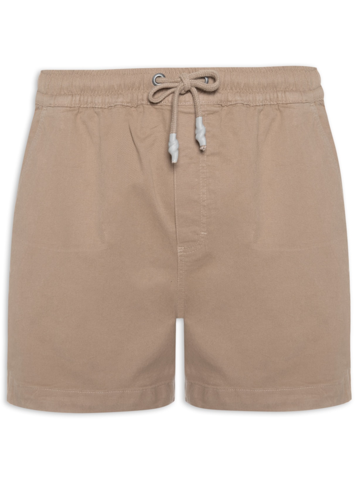 Short Masculino Relax Sarja Bege Zapalla