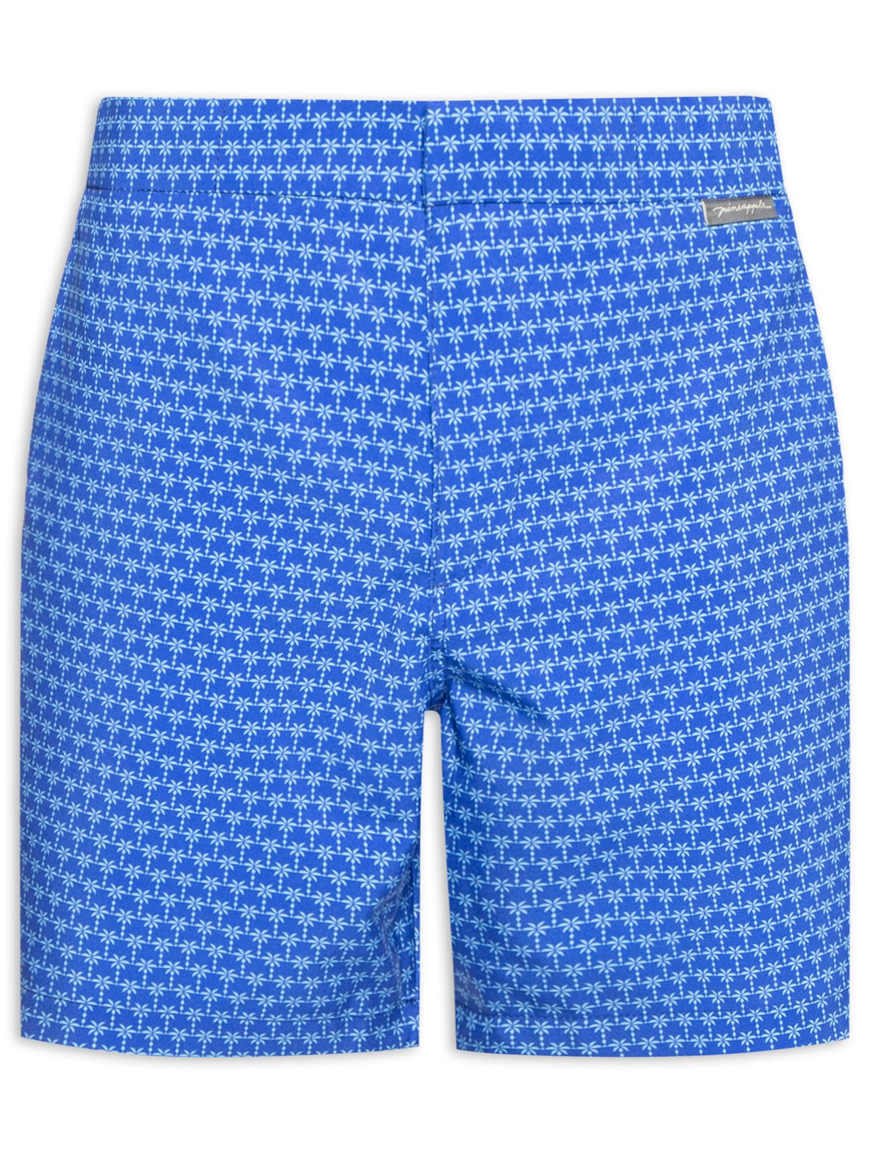 Short Masculino Sardenha Estampado Coqueiro - Azul