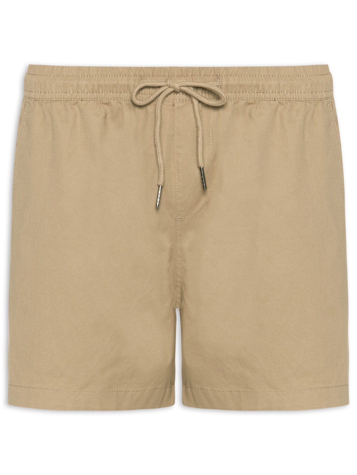 Short Masculino Sarja Color Bege Basiq Men