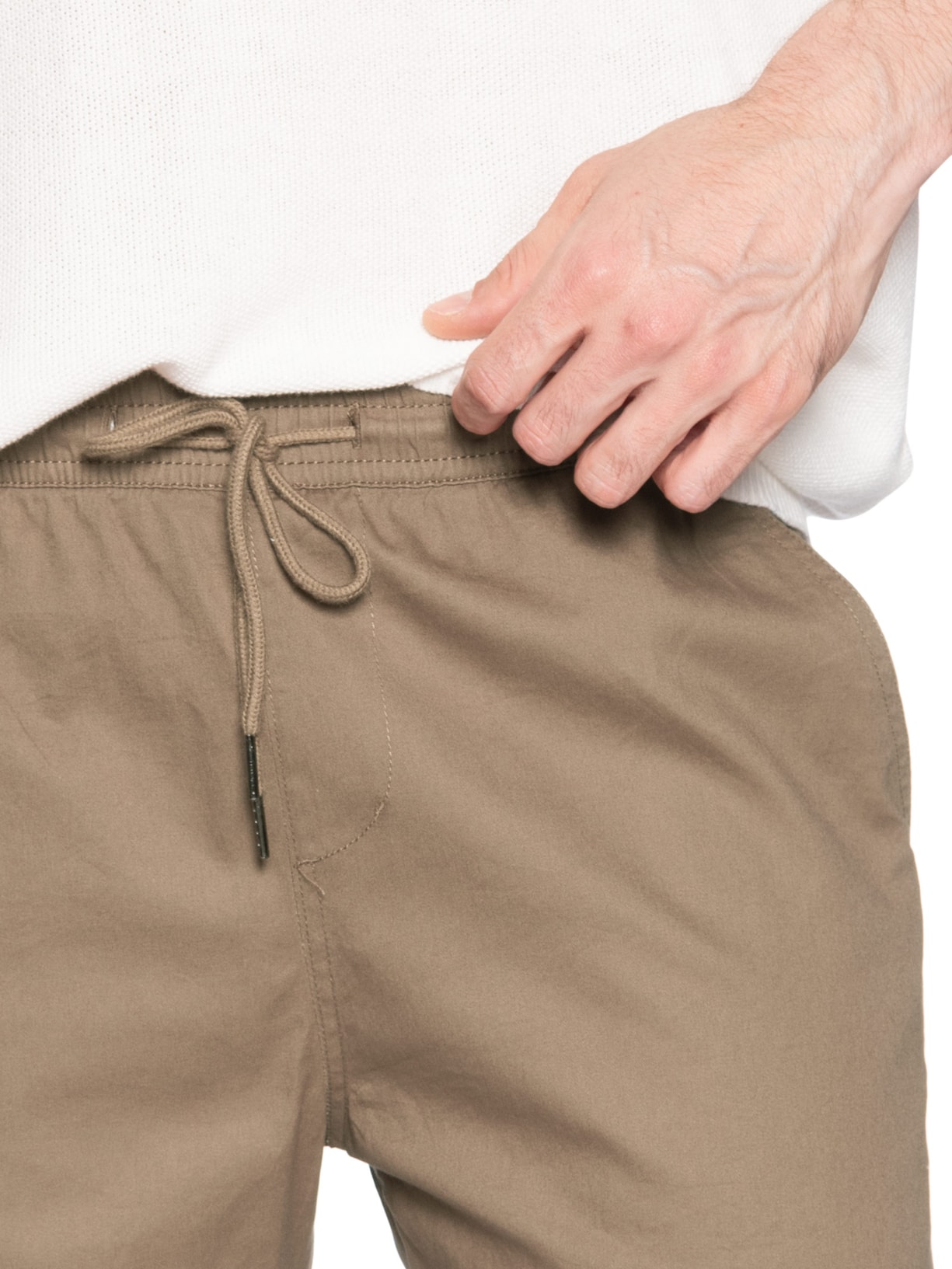 Short Masculino Sarja Color Marrom Basiq Men