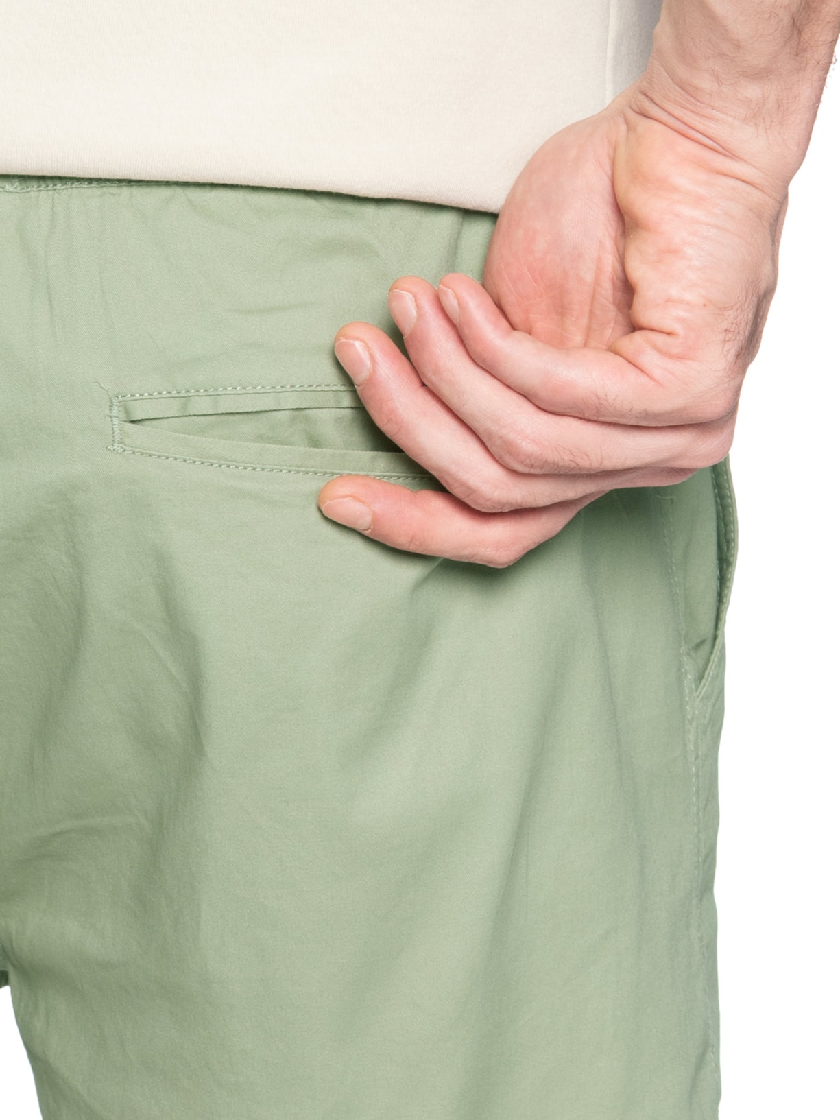 Short Masculino Sarja Color Verde Basiq Men