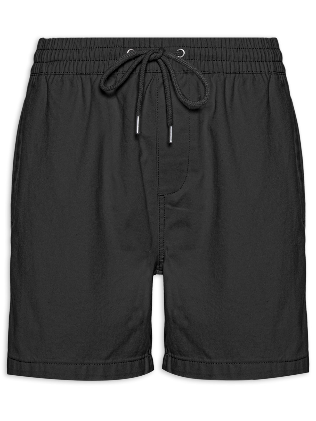 Short Masculino Sarja Reta - Preta