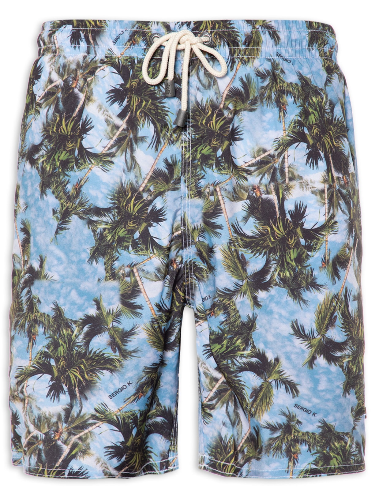 Short Masculino Sky Photo Coqueiros - Azul