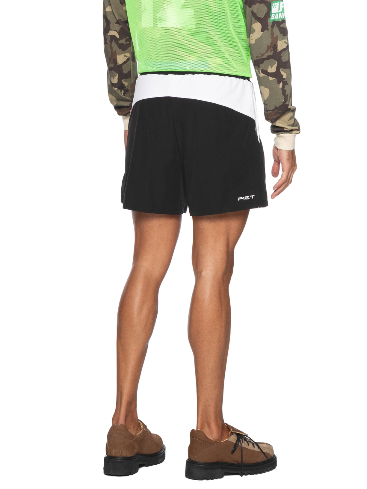 Short Masculino Soccer Black Preto Piet