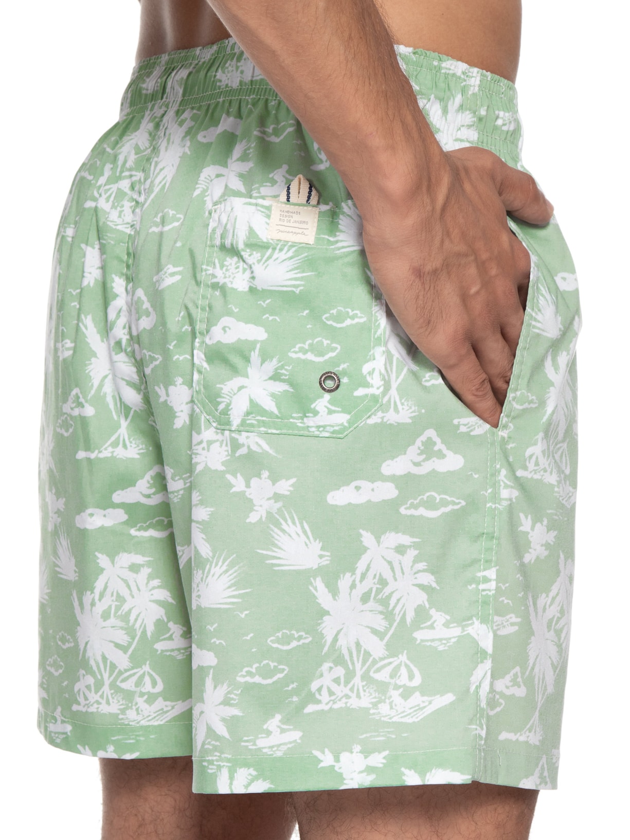 Short Masculino Stone Hawaii Verde Pineapple
