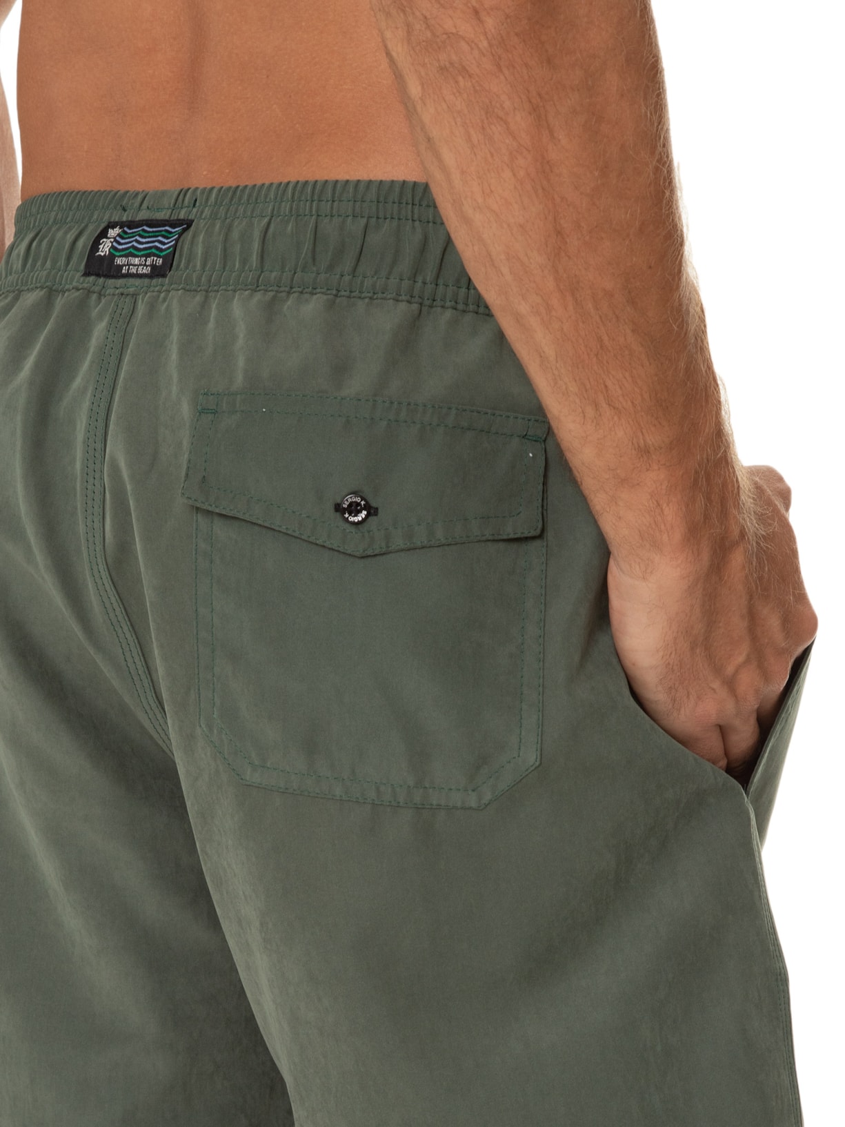 Short Masculino Stoned Peach Verde Sergio K