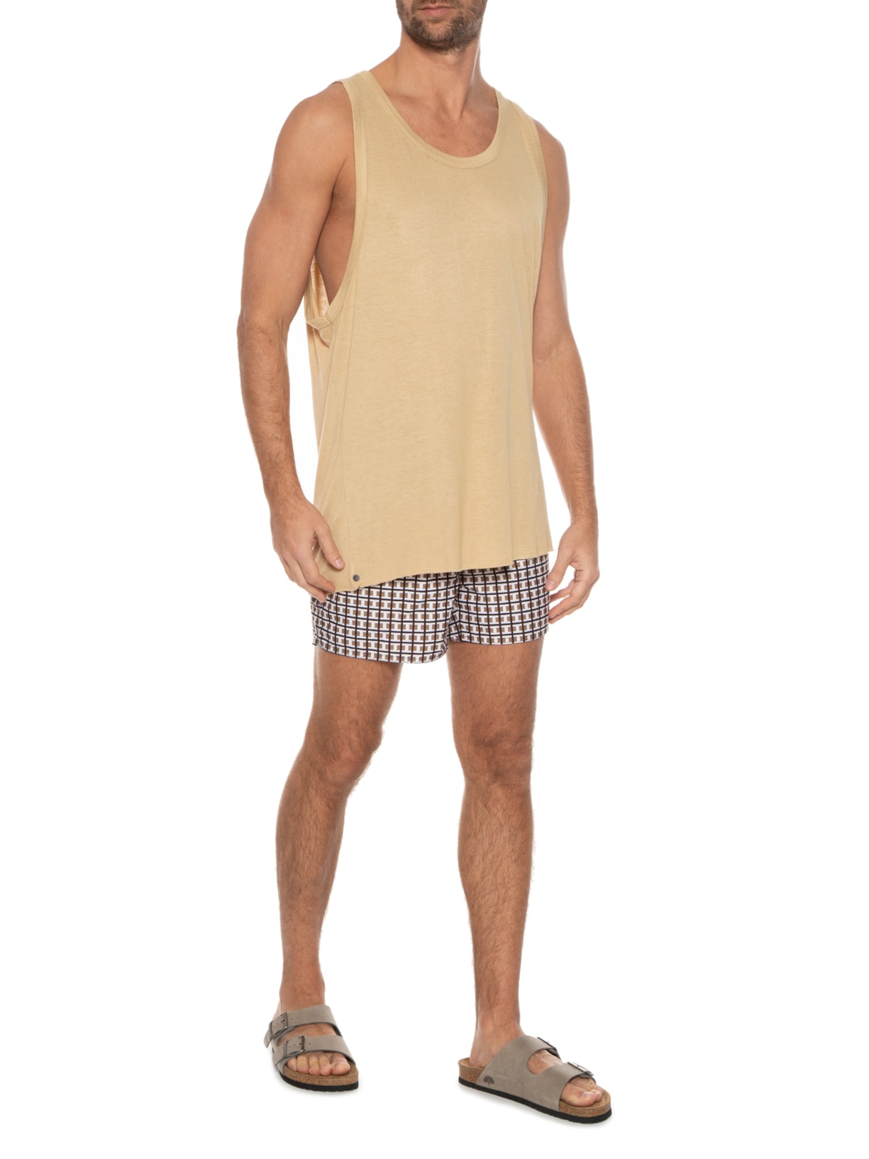 Short Masculino Surf Geometric Marrom Osklen