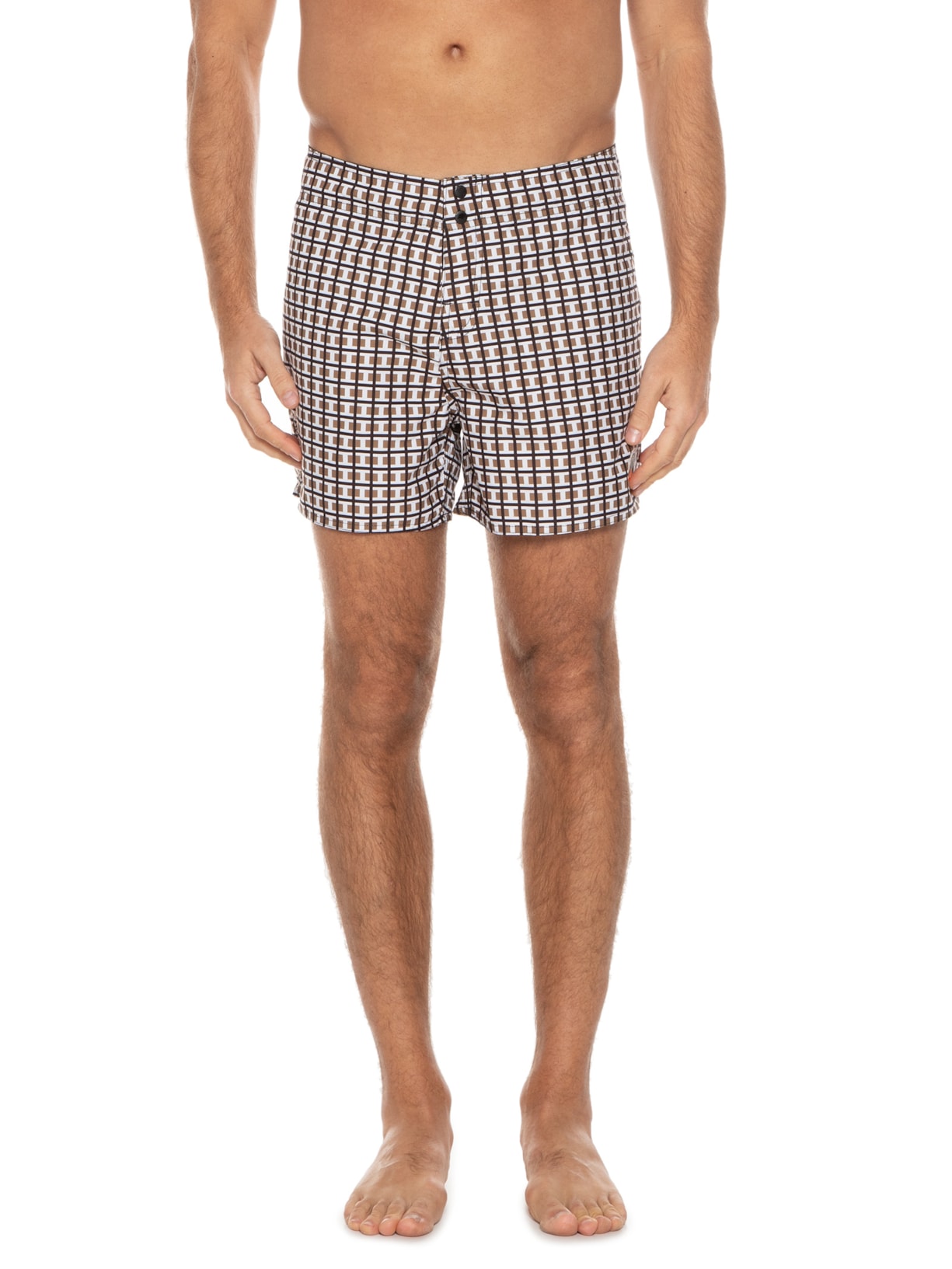 Short Masculino Surf Geometric Marrom Osklen