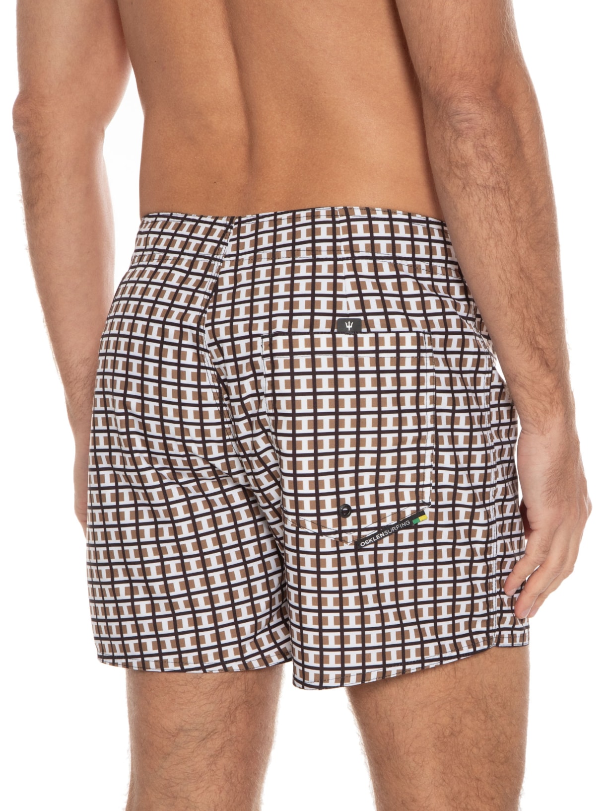 Short Masculino Surf Geometric Marrom Osklen