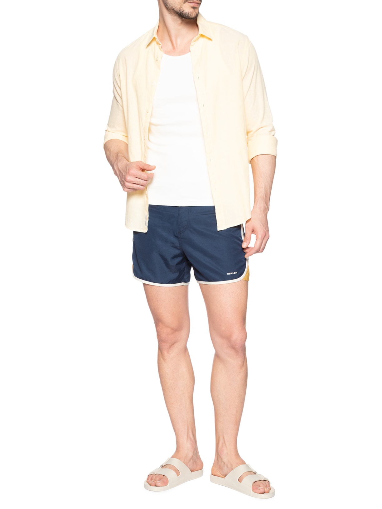 Short Masculino Surf Seventy Texture Azul Osklen