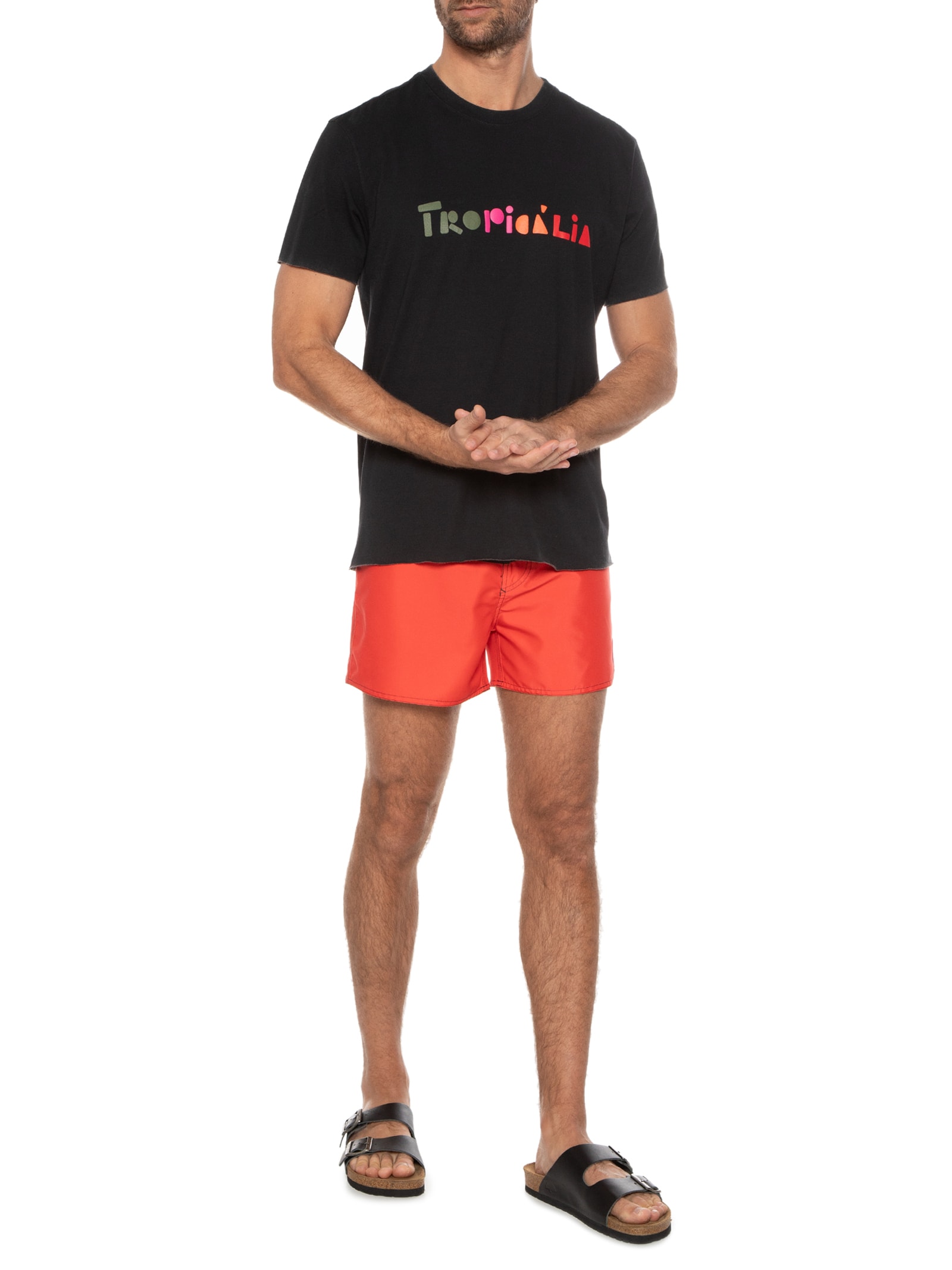 Osklen - Short Masculino Surf Sunset - Vermelho
