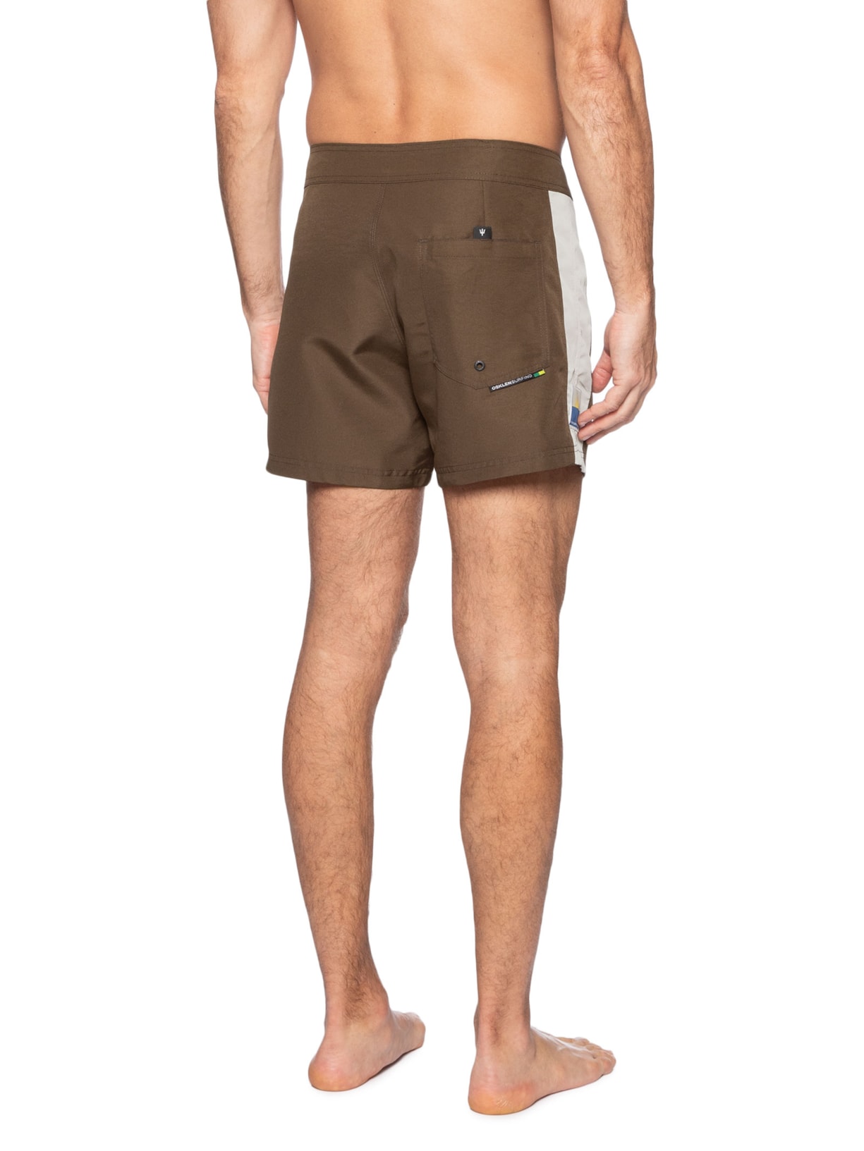 Short Masculino Surf Taco Color Marrom Osklen