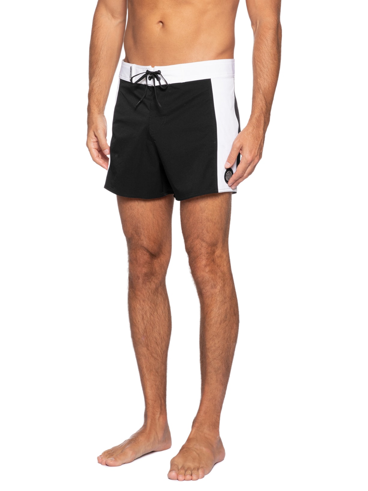 Short Masculino Surf Thin Stripe Preto Osklen