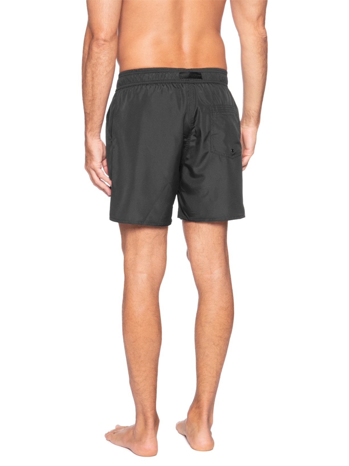 Short Masculino Swim Cós Ajustável Preto Calvin Klein Jeans