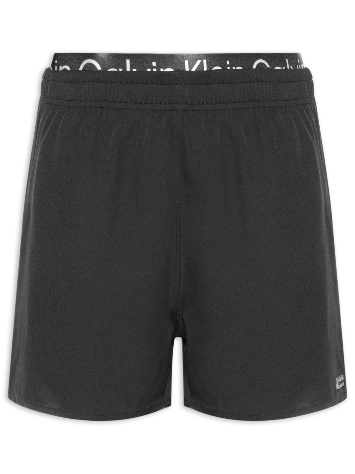 Short Masculino Swim Cós Com Elástico Preto Calvin Klein Jeans