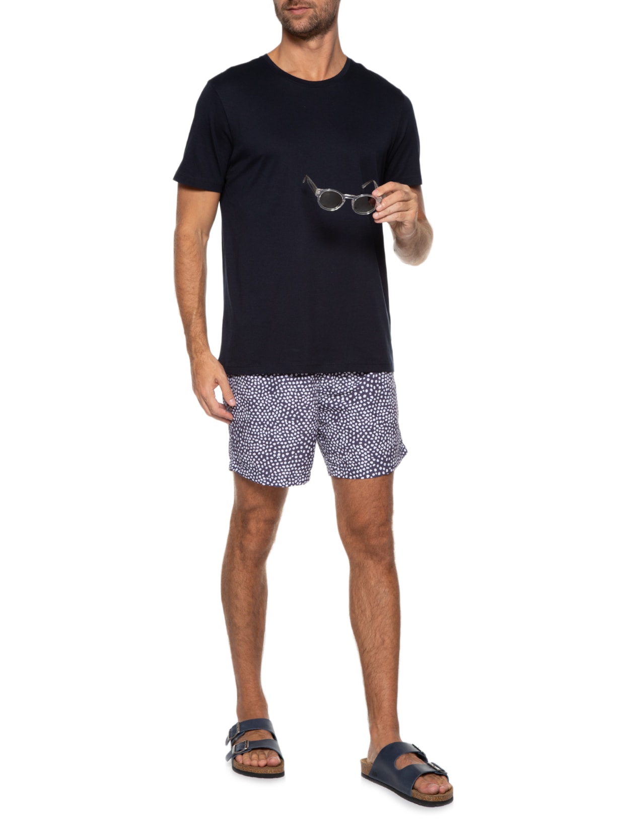 Short Masculino Swim Estampado Azul Barche