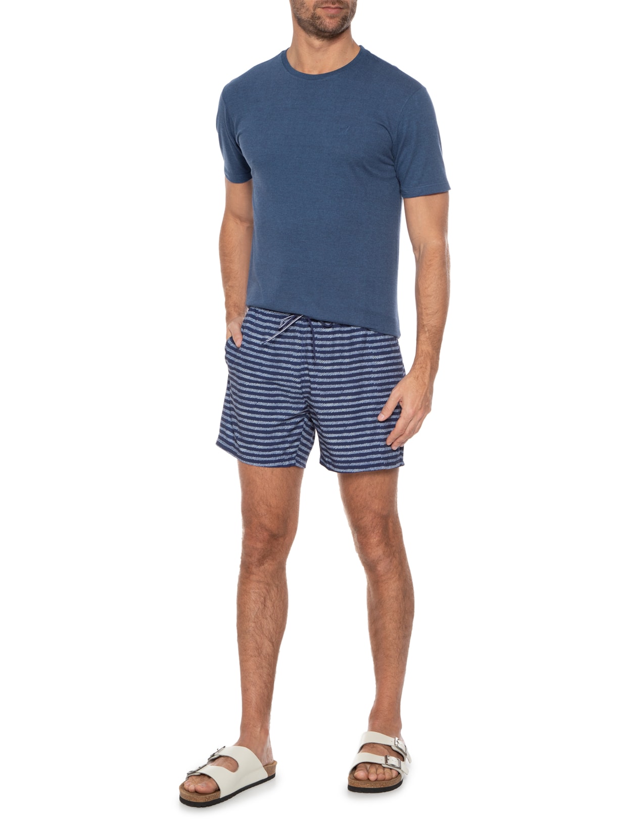 Short Masculino Swim Estampado Azul '2 Essential