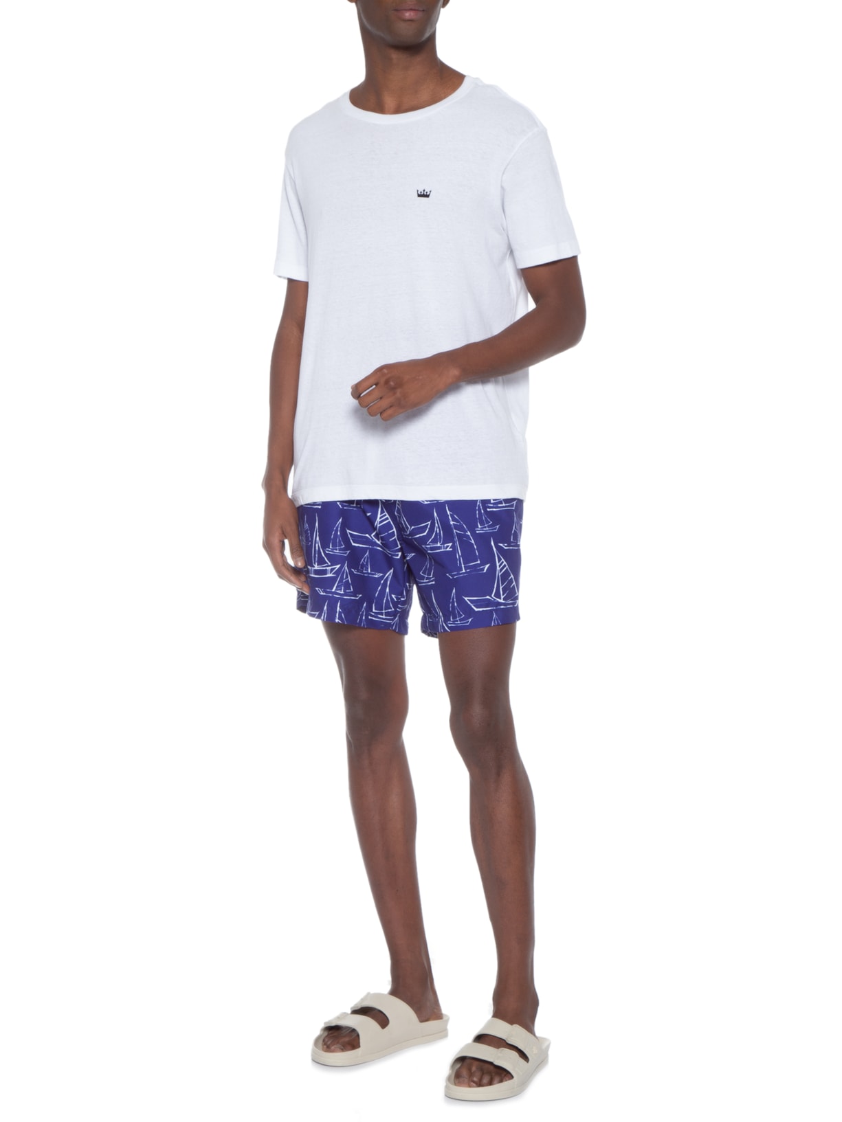 Short Masculino Swim Estampado Azul Barche