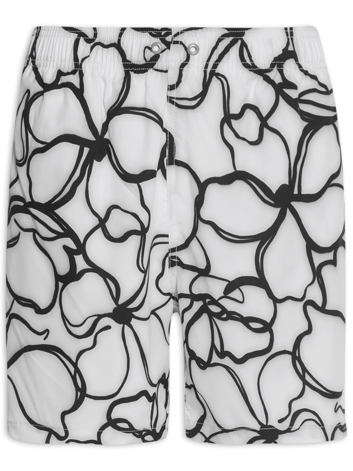 Short Masculino Swim Estampado - Branco