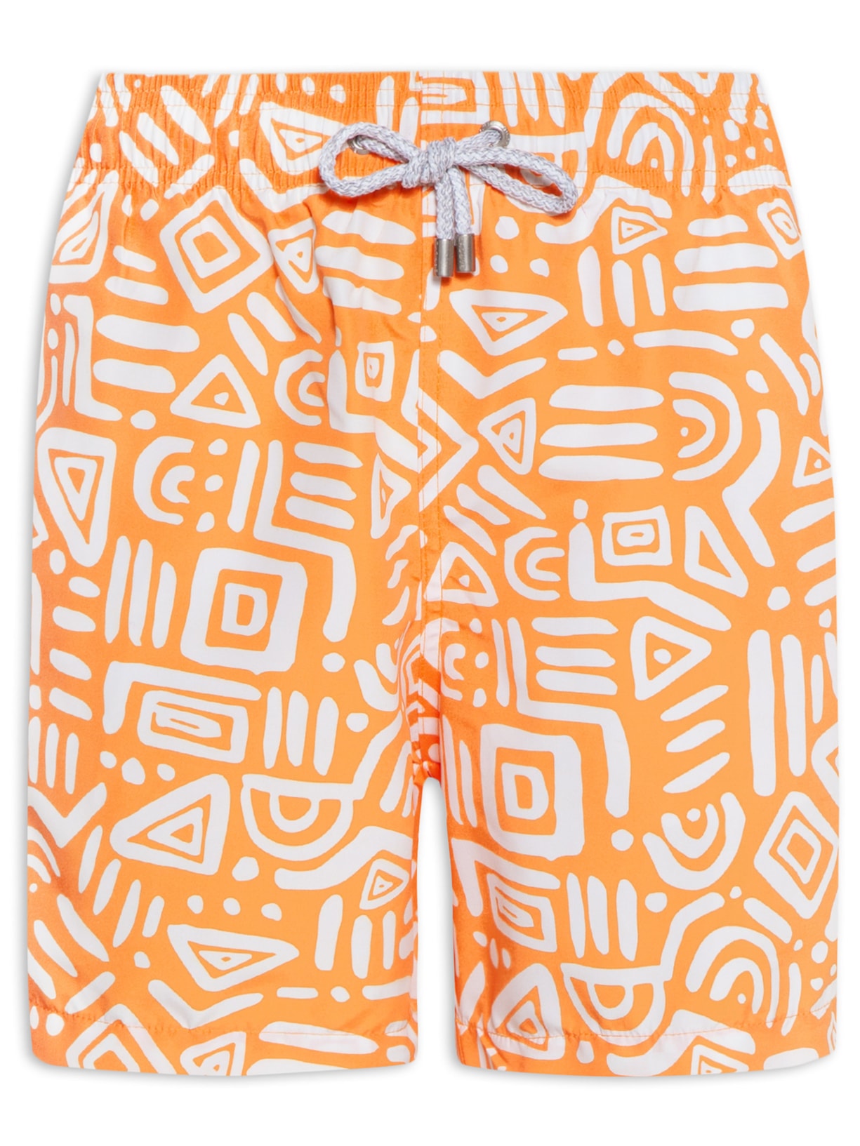 Short Masculino Swim Estampado - Laranja