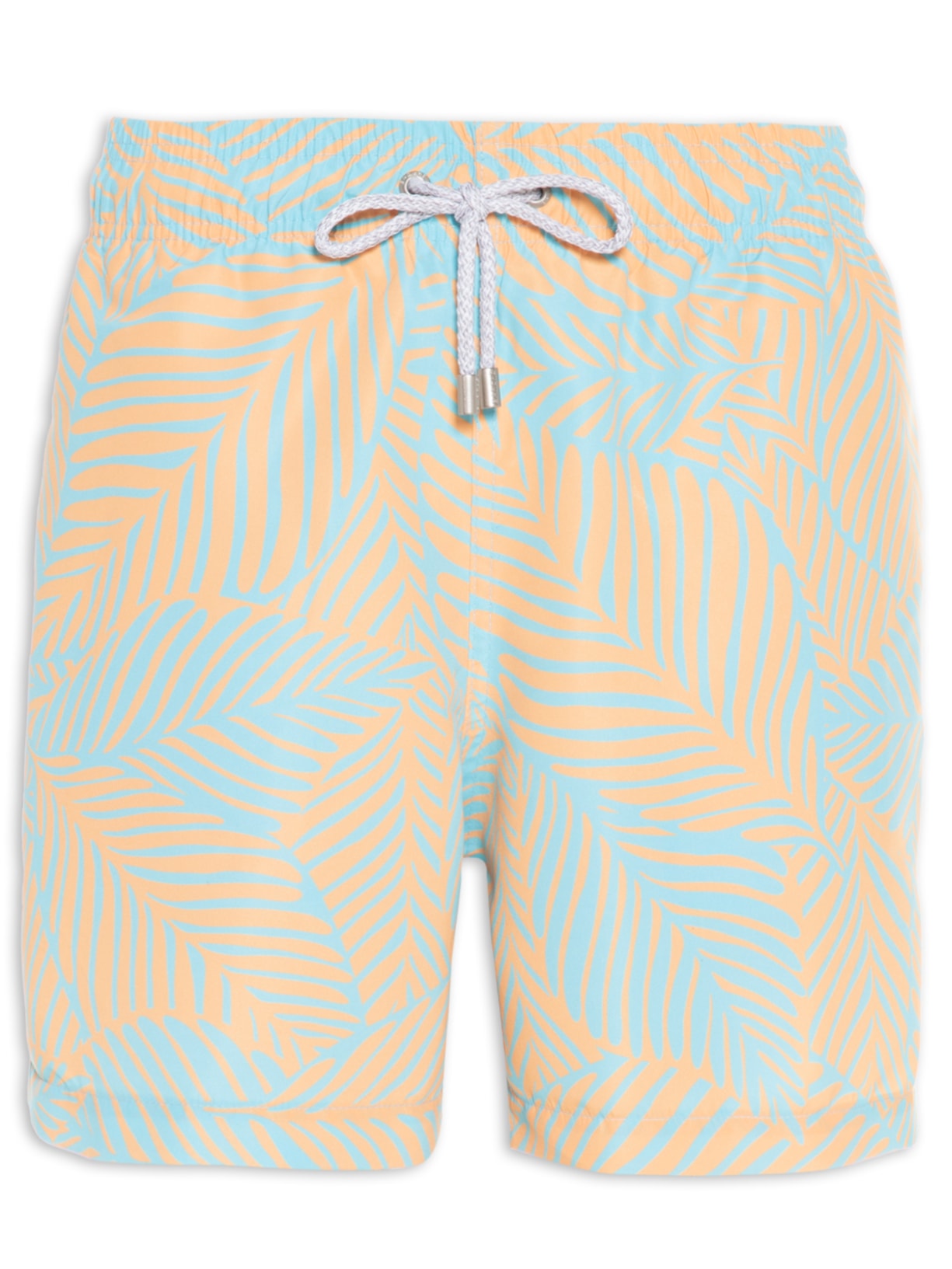 Short Masculino Swim Estampado - Laranja