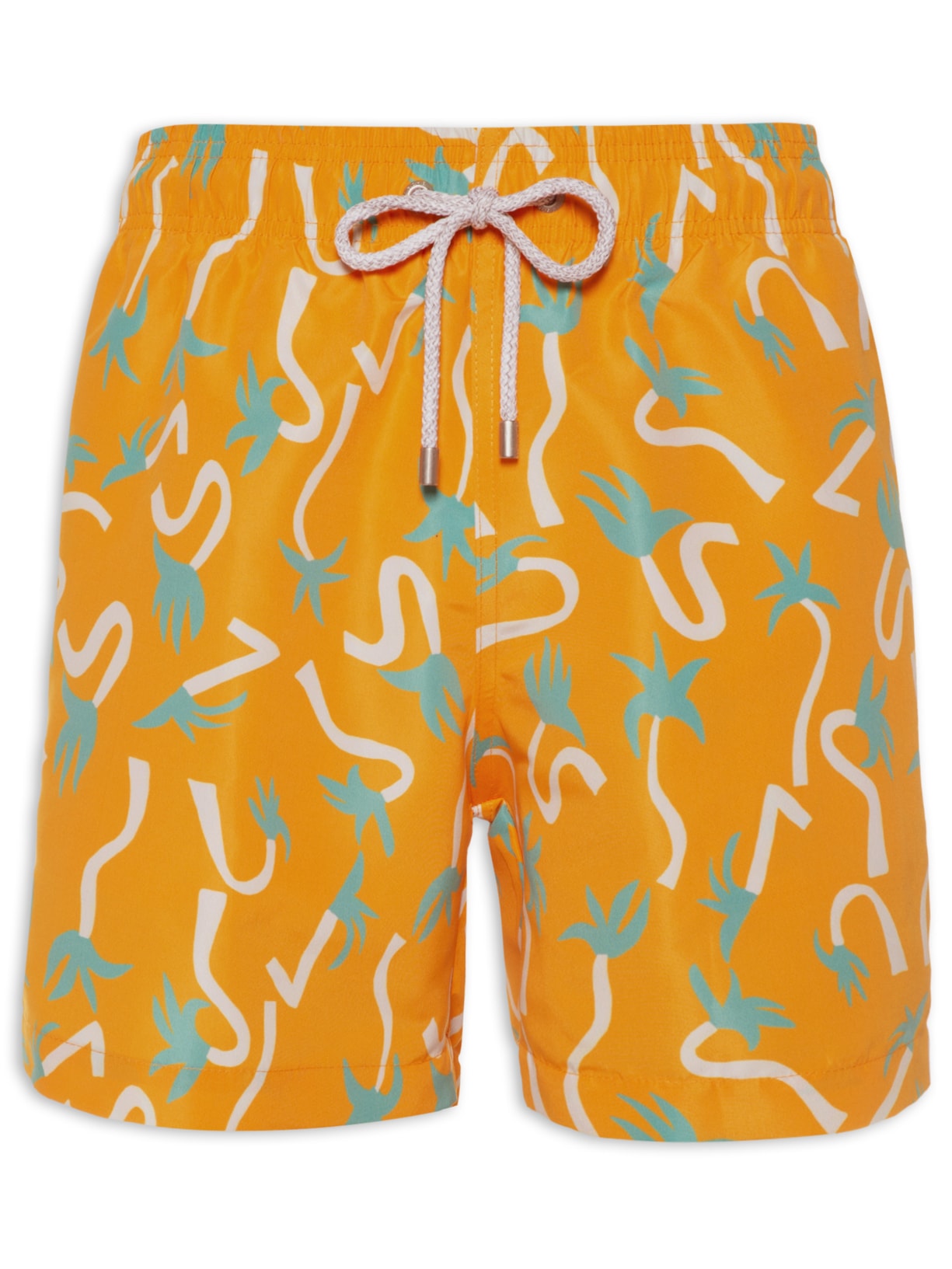 Short Masculino Swim Estampado - Laranja