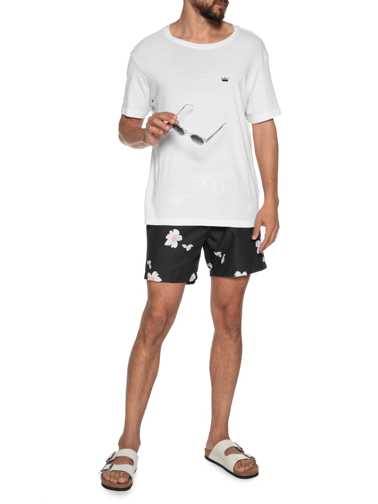 Short Masculino Swim Estampado Preto Barche
