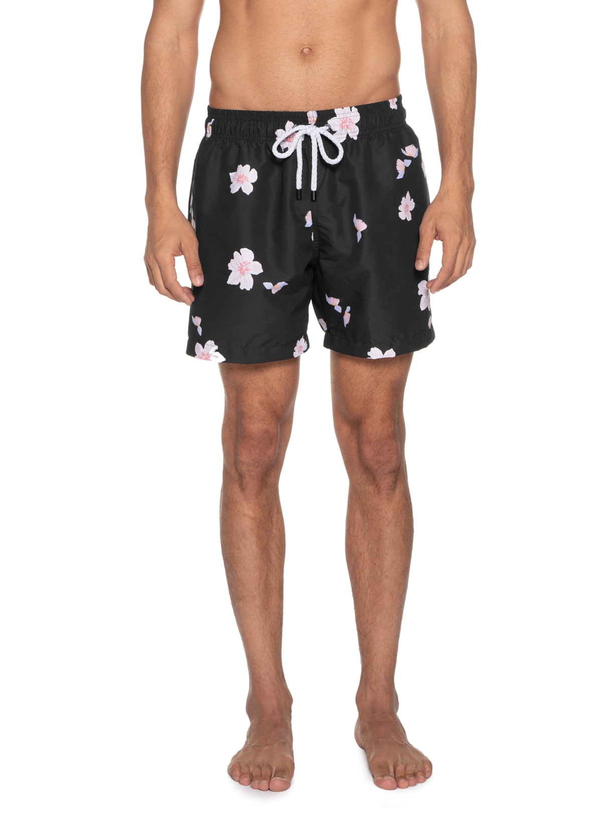 Short Masculino Swim Estampado Preto Barche