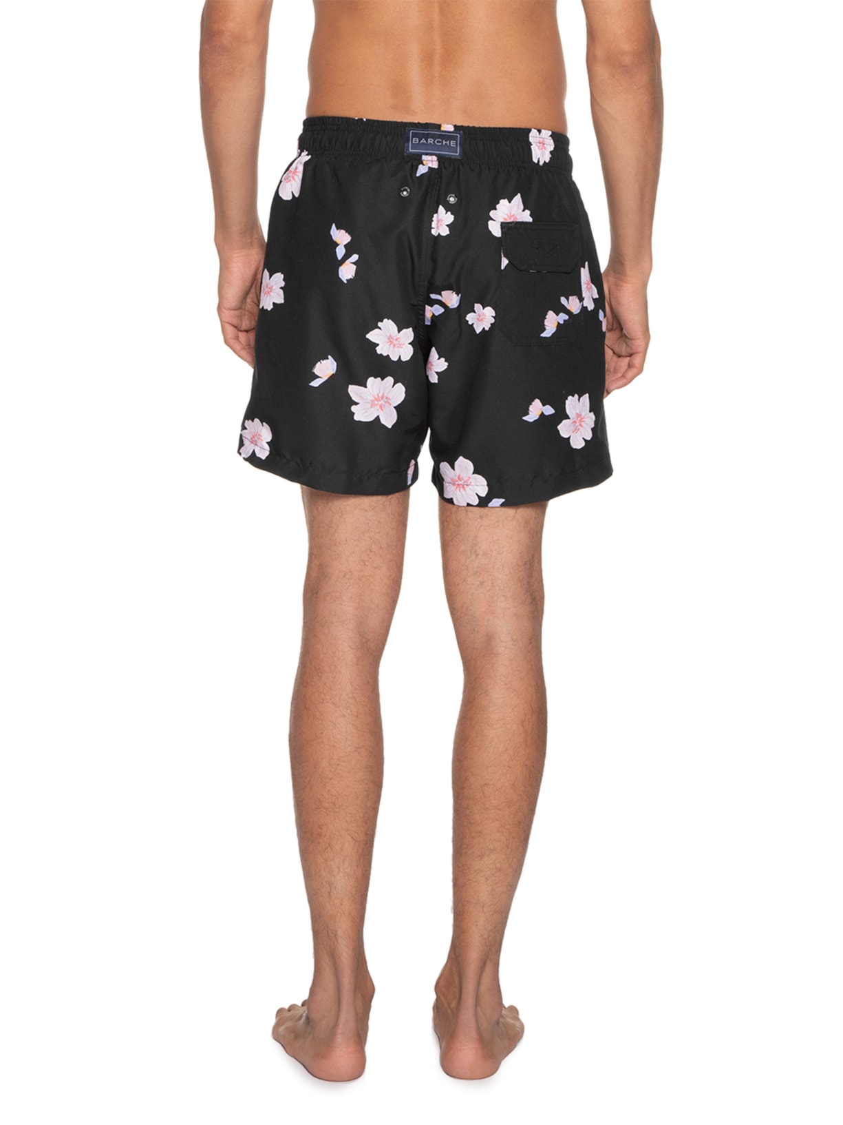 Short Masculino Swim Estampado Preto Barche