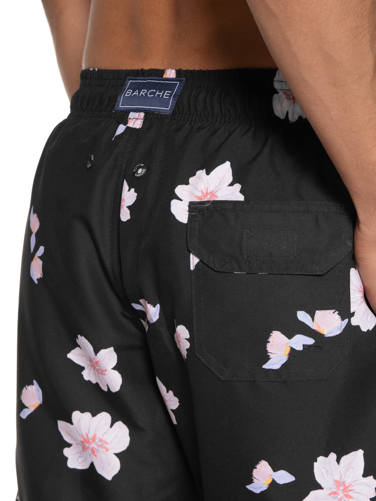 Short Masculino Swim Estampado Preto Barche