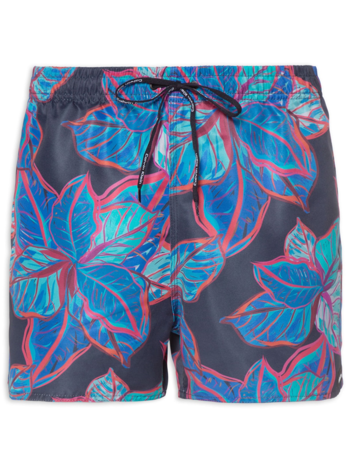 Short Masculino Swim Folhagem Catalina Azul Calvin Klein Jeans
