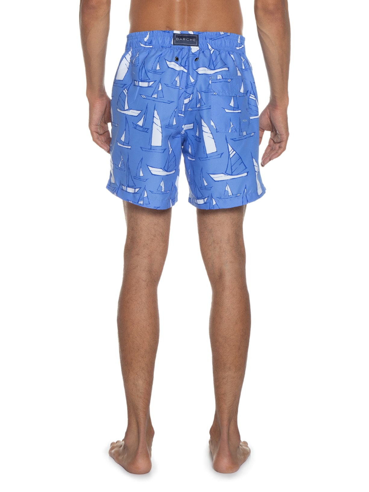 Short Masculino Swin Estampado Azul Barche