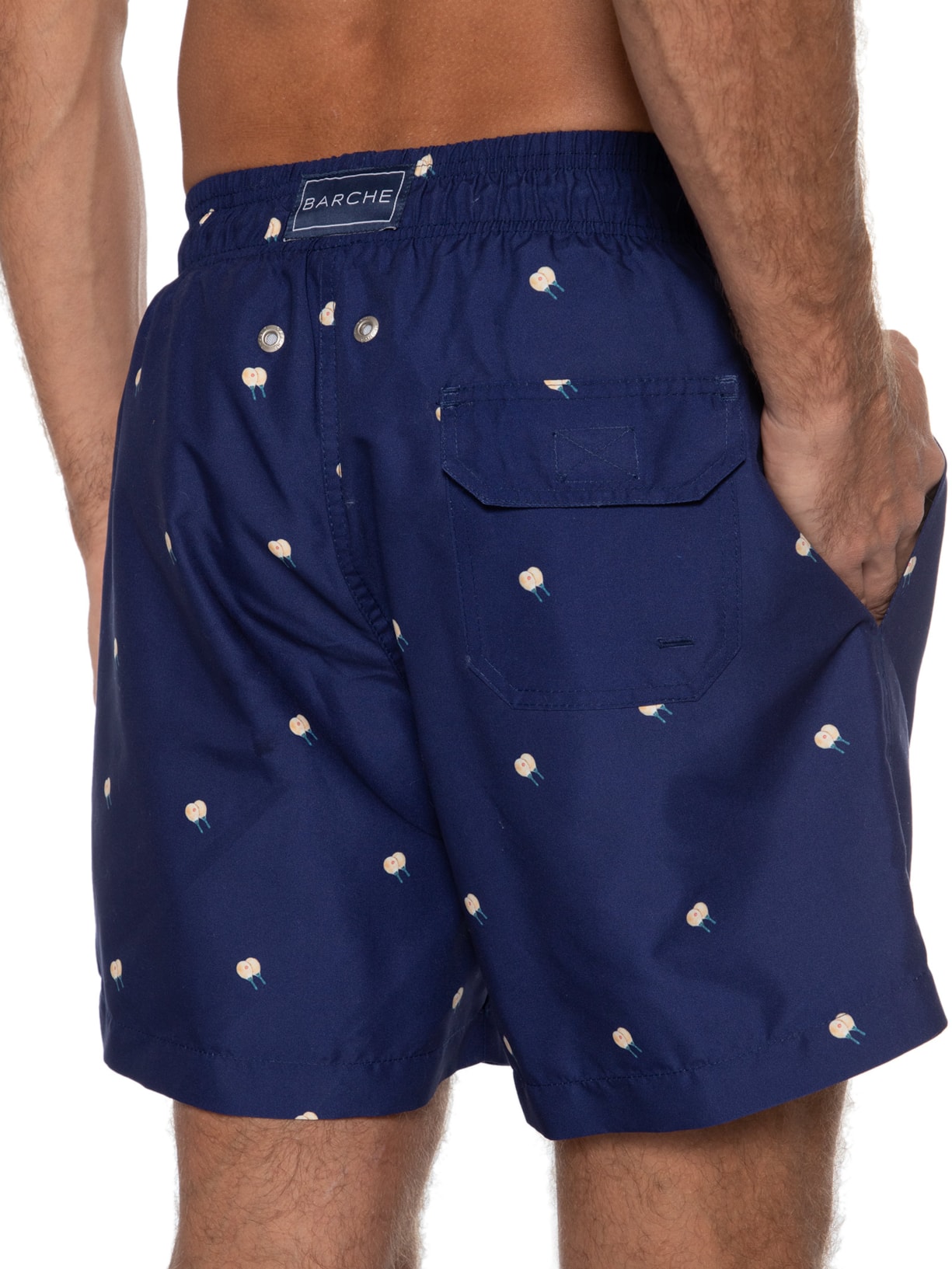 Short Masculino Swin Estampado Azul Barche