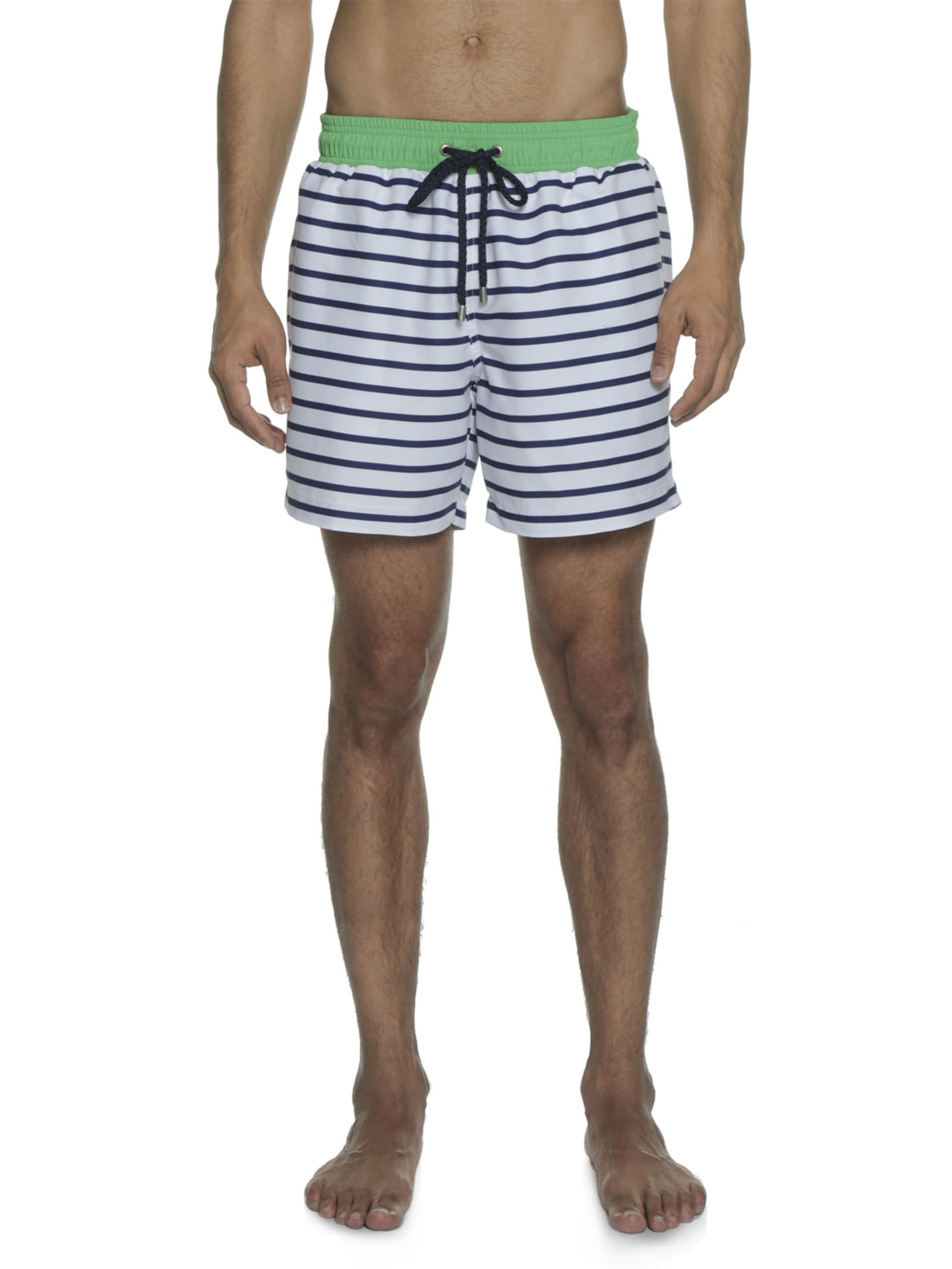 Short Masculino Swin Estampado Branco Barche