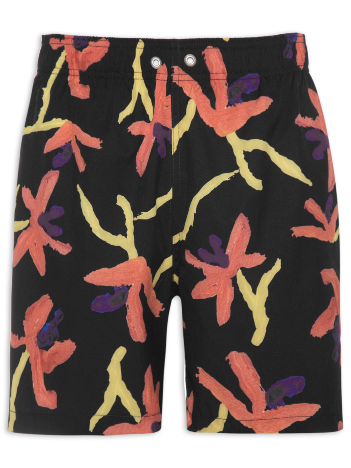 Short Masculino Swin Estampado - Preto