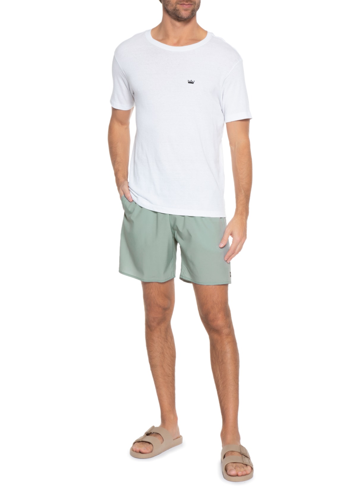 Short Masculino Tactel Basic Cinza Urbô