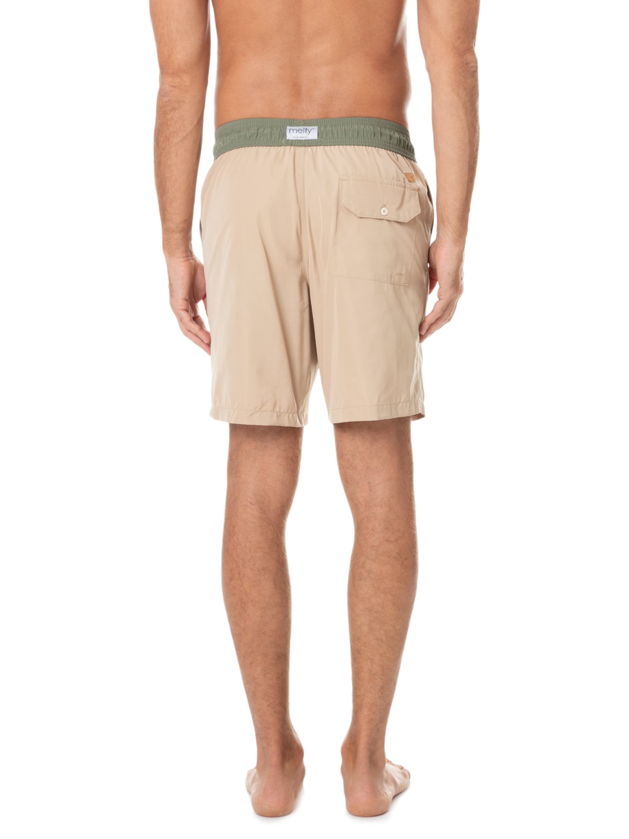 Short Masculino Tactel Bege Melty Rj