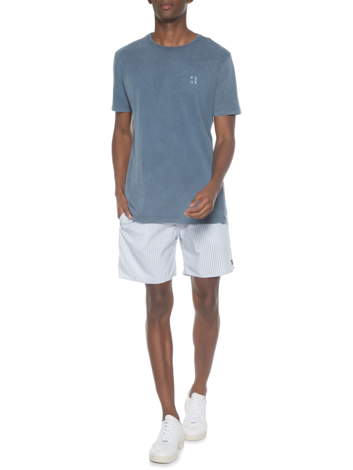 Short Masculino Tactel Fine Lines Cinza Urbô