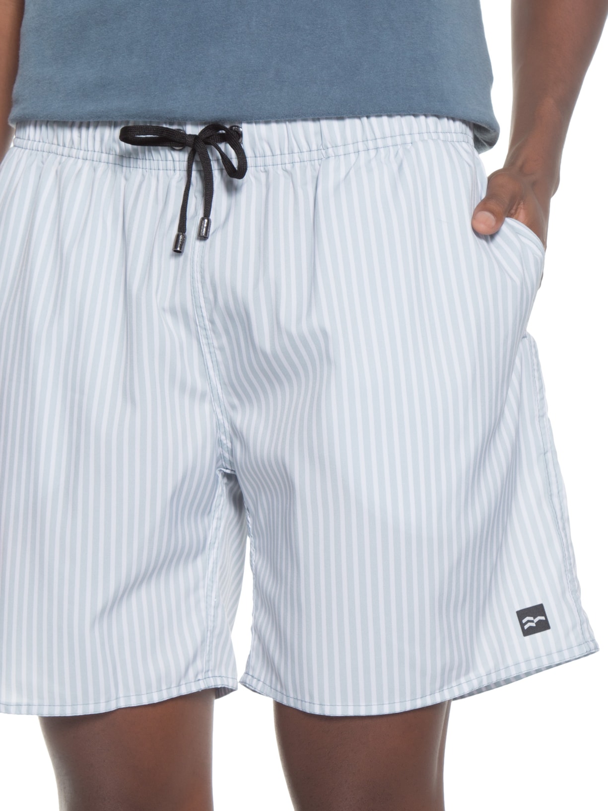 Short Masculino Tactel Fine Lines Cinza Urbô