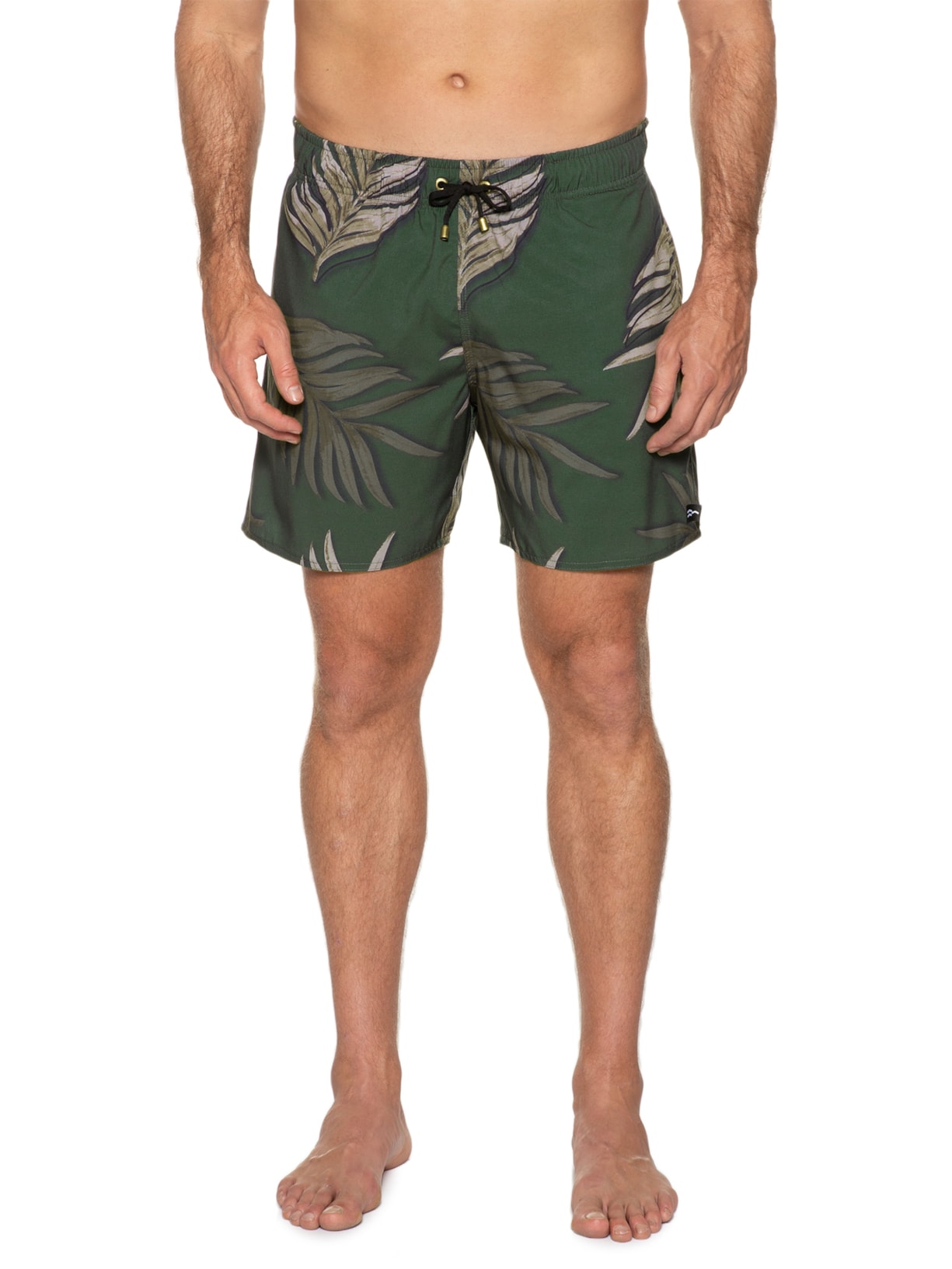 Short Masculino Tactel Summer Leaves Verde Urbô