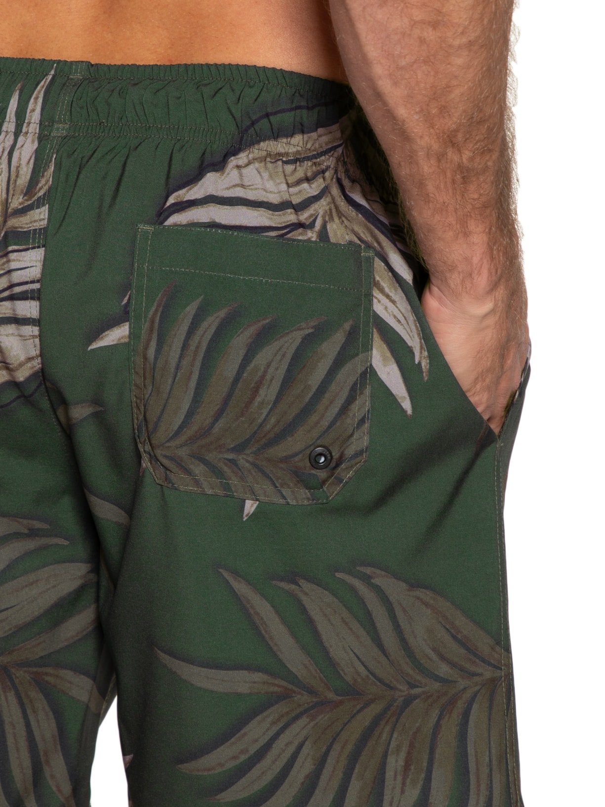 Short Masculino Tactel Summer Leaves Verde Urbô