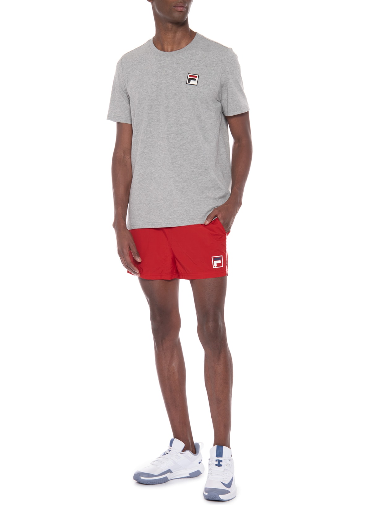 Short Masculino Tape Vermelho Fila