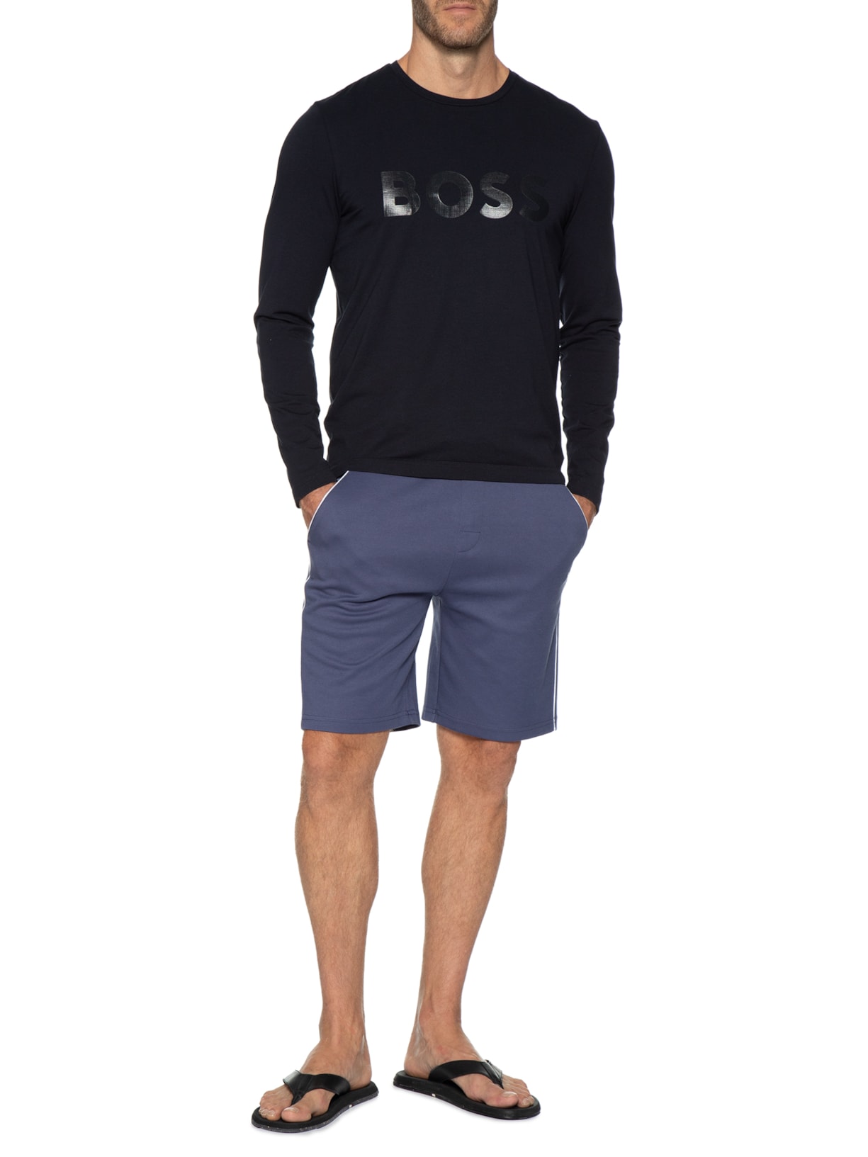 Short Masculino Tracksuit Azul Boss