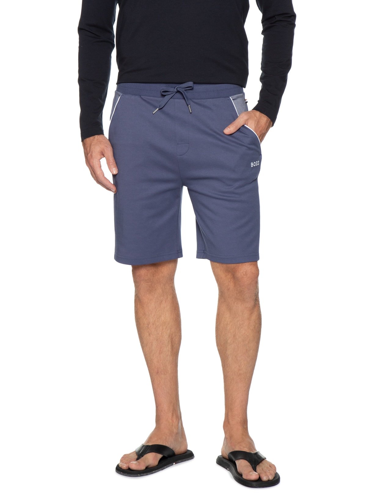 Short Masculino Tracksuit Azul Boss