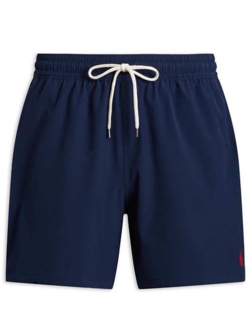 Short Masculino Traveler Mid Classic Logo - Azul